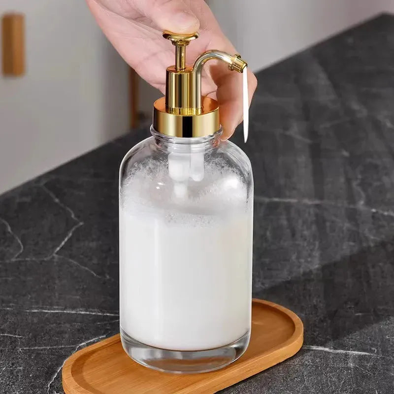Distributeur de sirop en verre à pompe, 500 ml